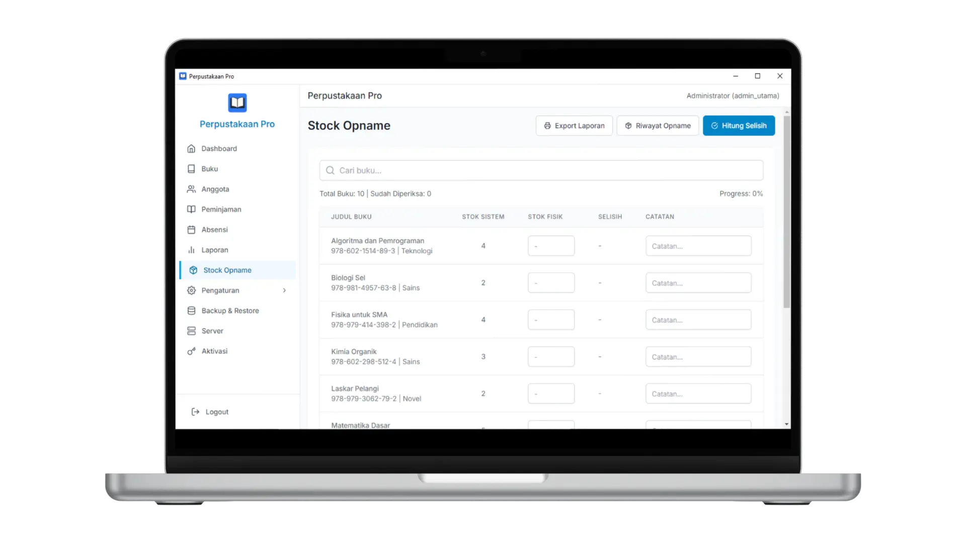 Digital Stock Opname System